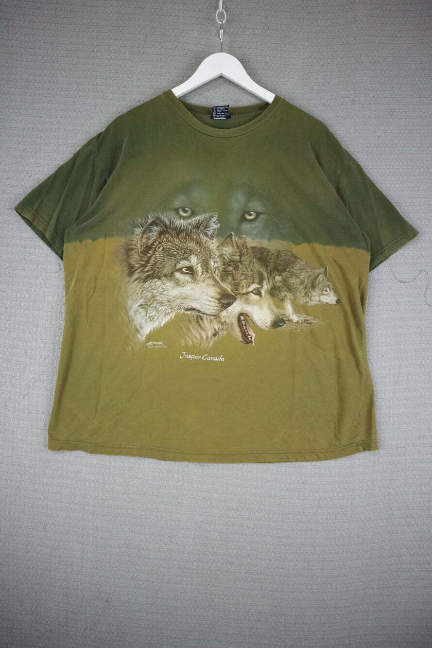 Polar Vintage Wolf Tee Mens XL Tie Dye Y2K Wolves Outdoor